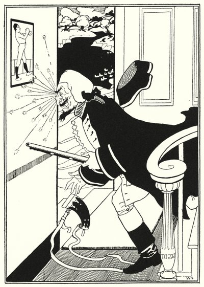 Ilustracja do Przygód Barona Munchausena (rycina) autorstwa William (after) Strang