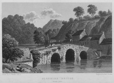 Glenmire Bridge, niedaleko Cork (rycina) autorstwa William (after) Westall