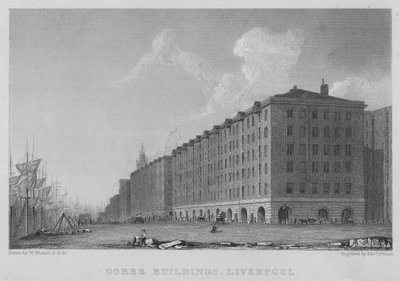 Goree Buildings, Liverpool (grawerowanie) autorstwa William (after) Westall