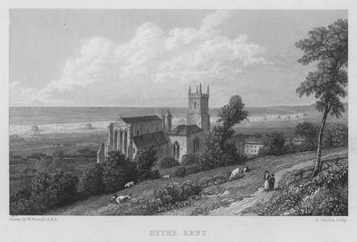 Hythe, Kent (grawerowanie) autorstwa William (after) Westall