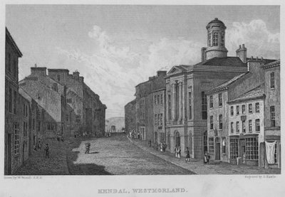 Kendal, Westmorland (grawerowanie) autorstwa William (after) Westall