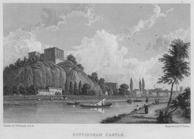 Zamek Nottingham (grawerowanie) autorstwa William (after) Westall