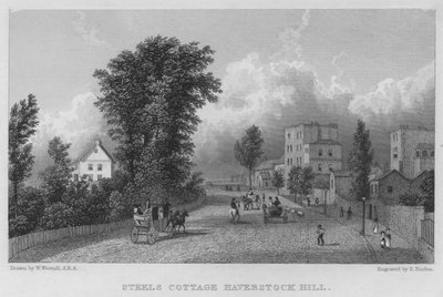 Chata Stali, Haverstock Hill (grawerowanie) autorstwa William (after) Westall