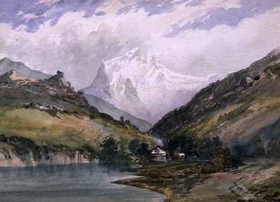 Wetterhorn, Berneński Oberland (olej na płótnie) autorstwa William (circle of) Callow