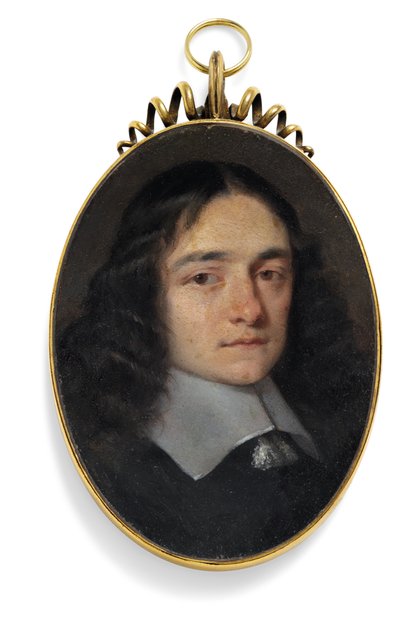 Dżentelmen dawniej zwany John Milton (olej na miedzi) autorstwa William (circle of) Dobson