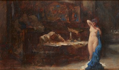 W Radzie ( olej na pokładzie) autorstwa William A. Breakspeare