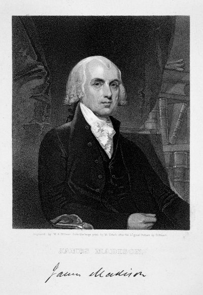 James Madison, 4. prezydent Stanów Zjednoczonych Ameryki, XIX wiek autorstwa William A Wilmer