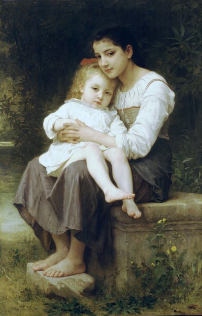 Duża siostra autorstwa William Adolphe Bouguereau