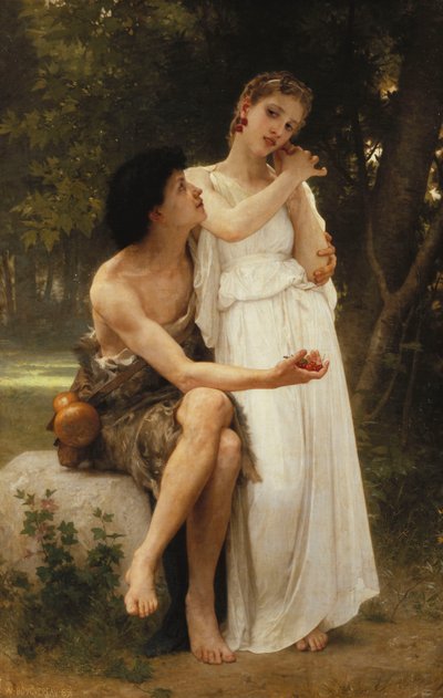 Pierwsza biżuteria; Premier Bijoux, 1891 autorstwa William Adolphe Bouguereau