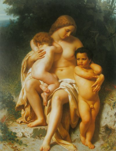 Francuski:  Première discorde Pierwsza kłótnia autorstwa William Adolphe Bouguereau