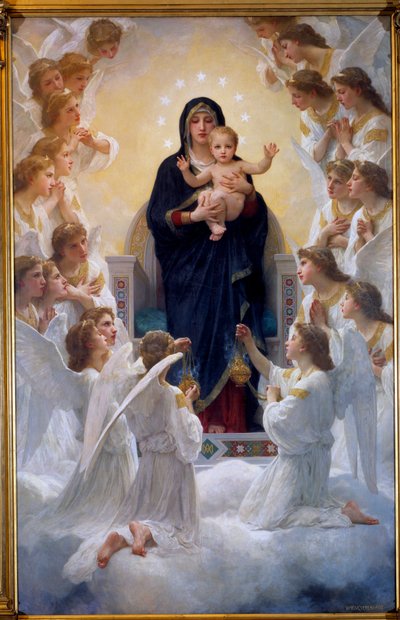 Dziewica z aniołami — William Adolphe Bouguereau (1825-1905) 1900 autorstwa William Adolphe Bouguereau
