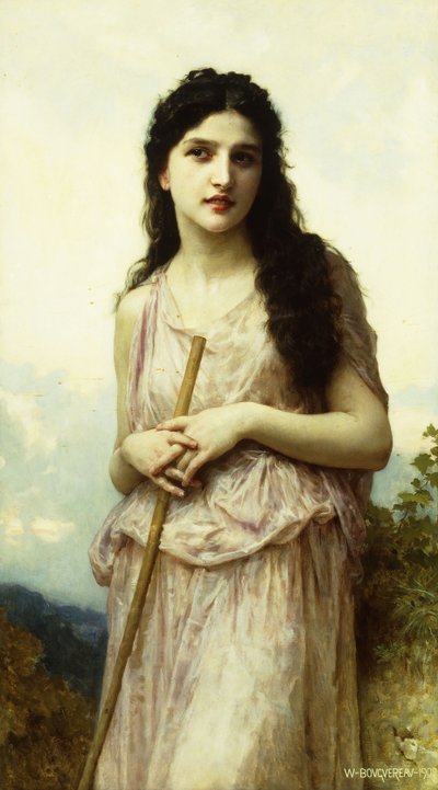 Medytacja, 1902 autorstwa William-Adolphe Bouguereau