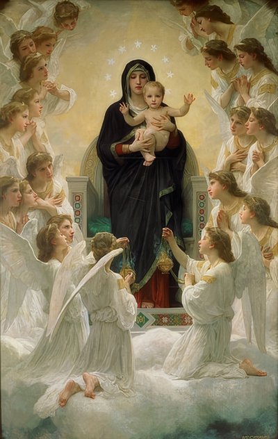 Królowa Aniołów 1900 autorstwa William Adolphe Bouguereau