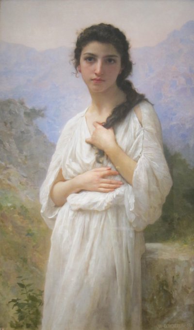 Medytacja autorstwa William Adolphe Bouguereau