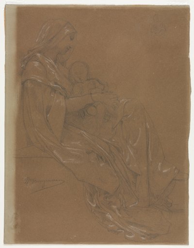 Dziewica z Dzieciątkiem, II poł. XIX w. autorstwa William Adolphe Bouguereau