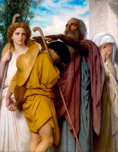 Tobiasz żegnający się z ojcem”, 1860. autorstwa William-Adolphe Bouguereau