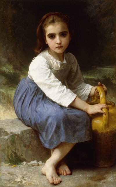 Młoda dziewczyna z dzbanem; Młoda dziewczyna z dzbanem, 1885 autorstwa William-Adolphe Bouguereau