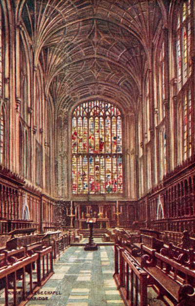 Kaplica Kings College, Cambridge autorstwa William Affleck Carruthers