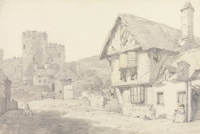 Conway, Północna Walia: Zamek i Old College House autorstwa William Alexander