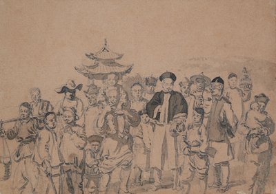 Grupa Chińczyków autorstwa William Alexander