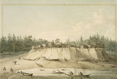Wioska indiańska, Point Mudge autorstwa William Alexander