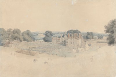 Kolacja w Mote Park, Maidstone, po Royal Review of the Kentish Volunteers autorstwa William Alexander