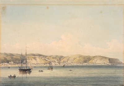 Valparaison kaupunki Chilipolishin rannikolla autorstwa William Alexander