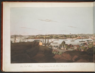 Widok z Sydney na zachodnią stronę zatoki. autorstwa William Alexander