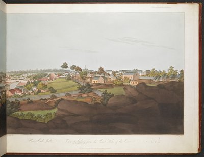 Widok na Sydney od zachodniej strony zatoki. autorstwa William Alexander