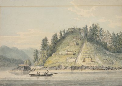 Wioska przyjaznych Indian, przy wejściu do Kanału Bute autorstwa William Alexander