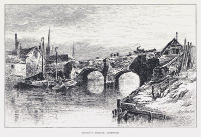 Most Biskupi, Norwich (grafika) autorstwa William Alexander Ansted