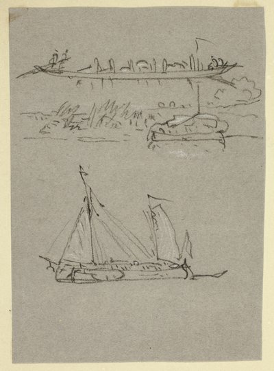 Sceny rzeczne autorstwa William Alfred Delamotte