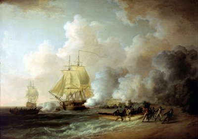 Zdobycie Fortu Louis (Martynika) przez Brytyjczyków 20 marca 1794 r. autorstwa William Anderson