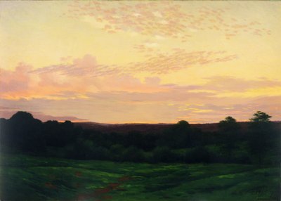 Wieczór, Somerset Valley, Pensylwania, ok. 1898 (olej na płótnie) autorstwa William Anderson Coffin