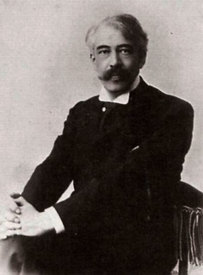 Konstantin Stanisławski, rosyjski aktor i reżyser teatralny, ok. 1890-1900. autorstwa William Andreevich Carrick