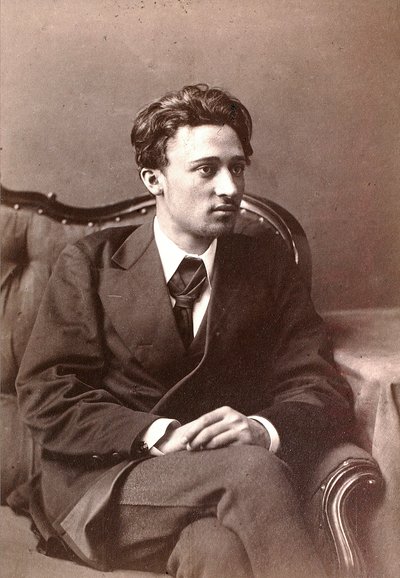 Wsiewołod Garszyn, rosyjski pisarz, koniec lat 70. XIX wieku autorstwa William Andreevich Carrick