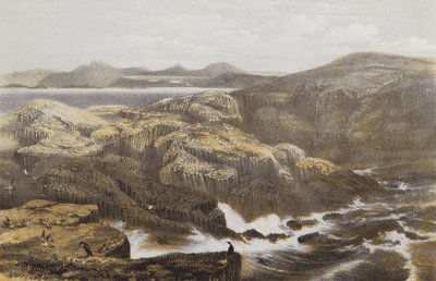 Wyspa Staffa (chromolitho) autorstwa William Andrews Nesfield
