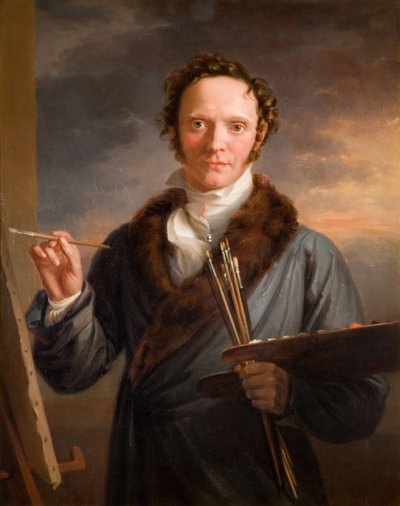 Portret artysty Autoportret, 1813-14. autorstwa William Armfield Hobday