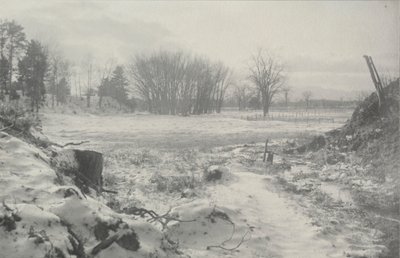 Pejzaż zimowy bez tytułu 1900. autorstwa William B. Post