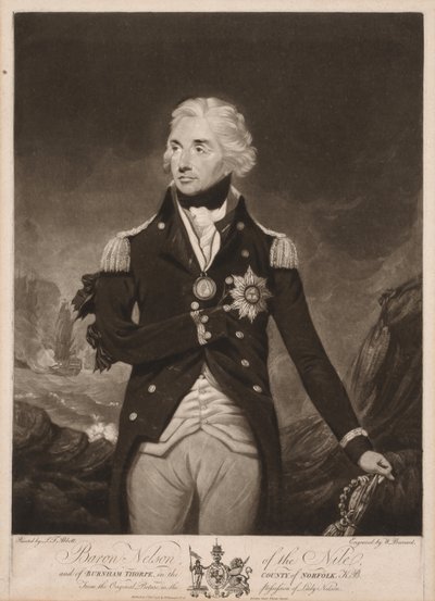 Horatio Nelsona. autorstwa William Barnard