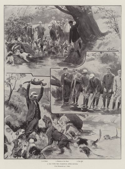 Dzień z ogarami wydr chełmińskich autorstwa William Barnes Wollen