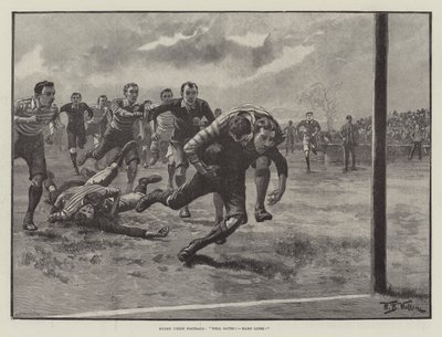 Rugby Union Football, dobrze uratowany! Pech! autorstwa William Barnes Wollen