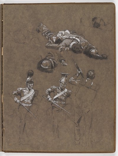 Studia do obrazu olejnego ?Sztandar: Albuhera, 16 maja 1811? autorstwa William Barnes Wollen