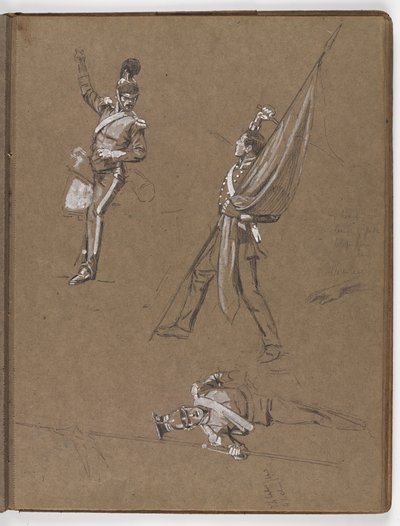 Studia do obrazu olejnego ?Sztandar: Albuhera, 16 maja 1811? autorstwa William Barnes Wollen