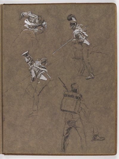 Studia do obrazu olejnego ?Sztandar: Albuhera, 16 maja 1811? autorstwa William Barnes Wollen