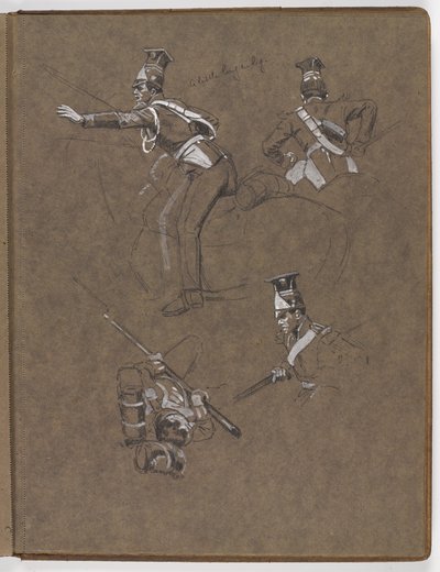 Studia do obrazu olejnego ?Sztandar: Albuhera, 16 maja 1811? autorstwa William Barnes Wollen