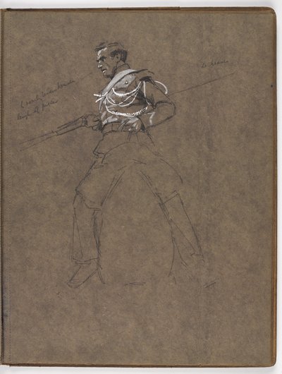 Studium do obrazu olejnego Williama Barnsa Wollena ?Flaga: Albuhera, 16 maja 1811? autorstwa William Barnes Wollen