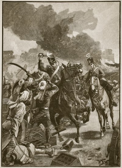 Thackwell w Sobraon, 1846, ilustracja z "Cassell