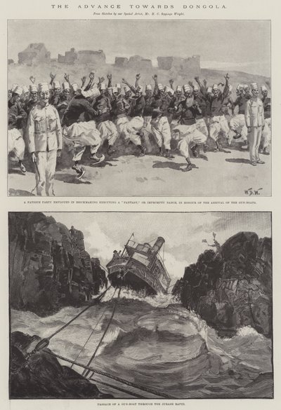 Natarcie w kierunku Dongoli autorstwa William Barnes Wollen