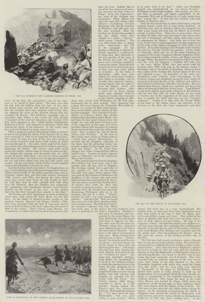 Gordon Highlanders i ich zacne uczynki z przeszłości autorstwa William Barnes Wollen